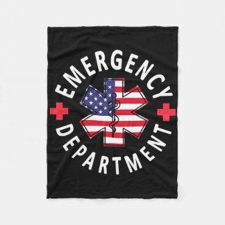 Cobertor De Velo Emergency Department 4th Of July Usa Emergency Roo