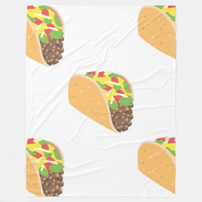 Cobertor De Velo emoji taco blanket (Frente)