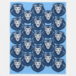 Cobertor De Velo Emote do Leão Azul