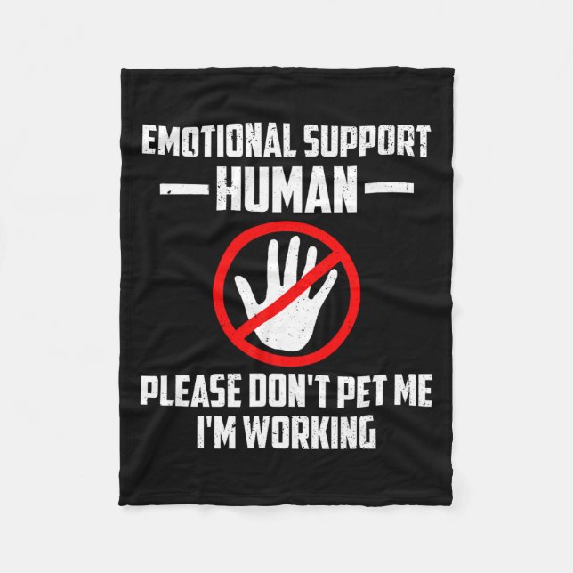 Cobertor De Velo Emotional-suprt Human Halloween Costume Do Not Pet (Frente)