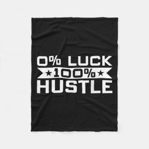 Cobertor De Velo Empreendedor - 0% Sorte 100% Hustle Ceo Boss Motiv