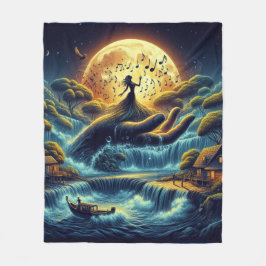Cobertor De Velo Encantando Serenata de Lua