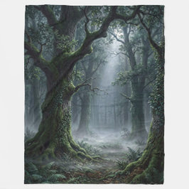 Cobertor De Velo Enchanted Ancient Forest | Misty Woodland Sunlight