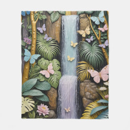 Cobertor De Velo Enchanted Falls Oasis