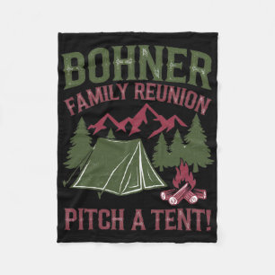 Cobertor De Velo Encontro da Família Bohner Monte uma Tenda