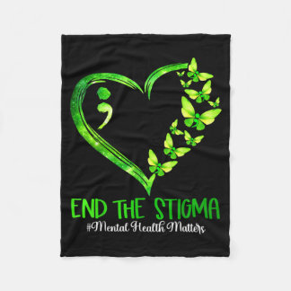 Cobertor De Velo End The Stigma Mental Health Awareness Semicolon