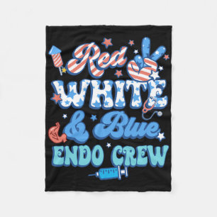 Cobertor De Velo Endoa Endo Endo Vermelho Branco Azul-Groovy Endo E