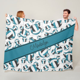 Cobertor De Velo Ênfase líquida do vuliche preto-teal