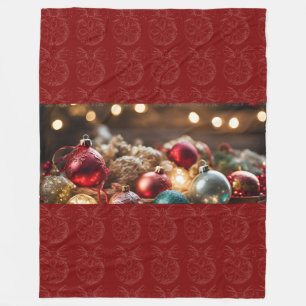 Cobertor De Velo Enfeites de natal Fleece Blanket