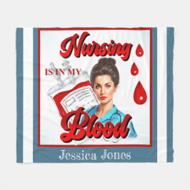 Cobertor De Velo Enfermagem no meu sangue