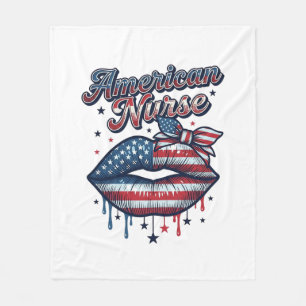 Cobertor De Velo Enfermeira Americana Desenho de Camiseta Vetorial 