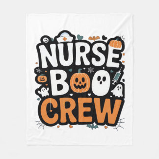 Cobertor De Velo Enfermeira Boo Crew Halloween Healthcare Hero Spoo