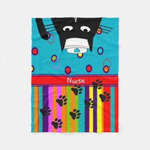 Cobertor De Velo Enfermeira Cat Fleece Blanket Cat Enfermeira #14