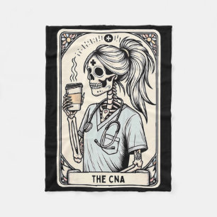 Cobertor De Velo Enfermeira certificada Istant Tarot Card Skeleton