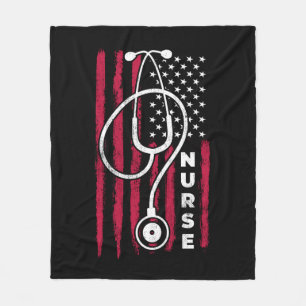 Cobertor De Velo Enfermeira de Bandeira Americana 1