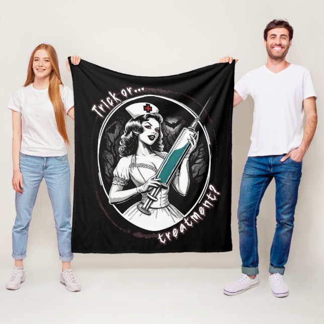 Cobertor De Velo Enfermeira de Halloween (In Situ)