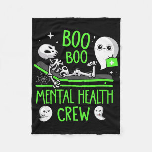 Cobertor De Velo Enfermeira de Saúde Mental Psic Boo Boo Tripulação