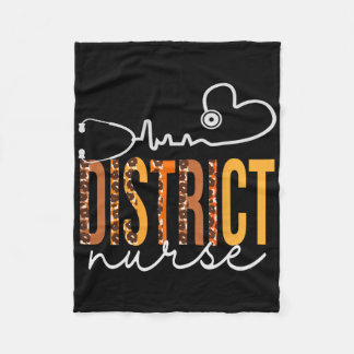 Cobertor De Velo Enfermeira distrital Leopard Heartbeat Mulheres