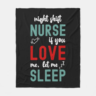 Cobertor De Velo Enfermeira do turno da noite Se me ama, deixe-me d
