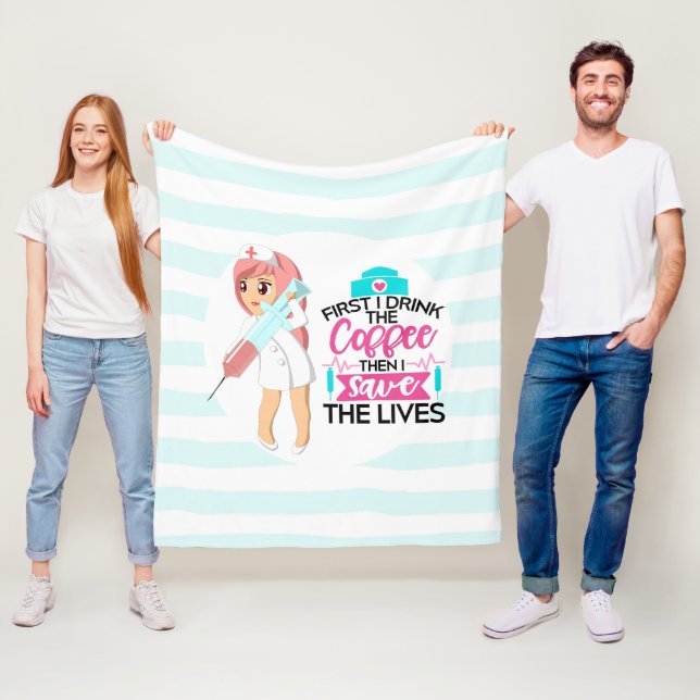 Cobertor De Velo Enfermeira Engraçada Dizendo com Grande Agulha hip (In Situ)