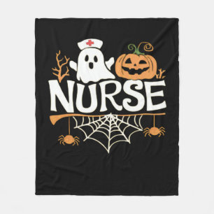 Cobertor De Velo Enfermeira engraçada Halloween Design essencial T-