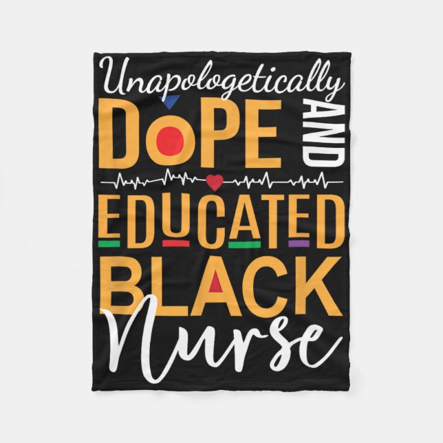 Cobertor De Velo Enfermeira Negra Educada E Drogada Sem Peça De Des (Frente)