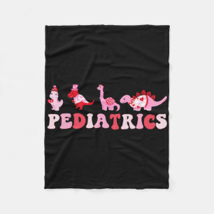 Cobertor De Velo Enfermeira Pediátrica Enfermagem Peds Dinossauros 