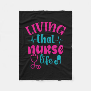 Cobertor De Velo Enfermeira Presente Vivendo Aquela Vida de Enfer