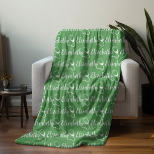 Cobertor De Velo Enfermeira Trendy Personalizada Calliografia Nome