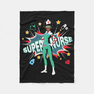 Cobertor De Velo Enfermeiras Negras Rocham Camisa Super Hero Black 