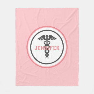 Cobertor De Velo Enfermeiro Caduco Médico Leve Rosa
