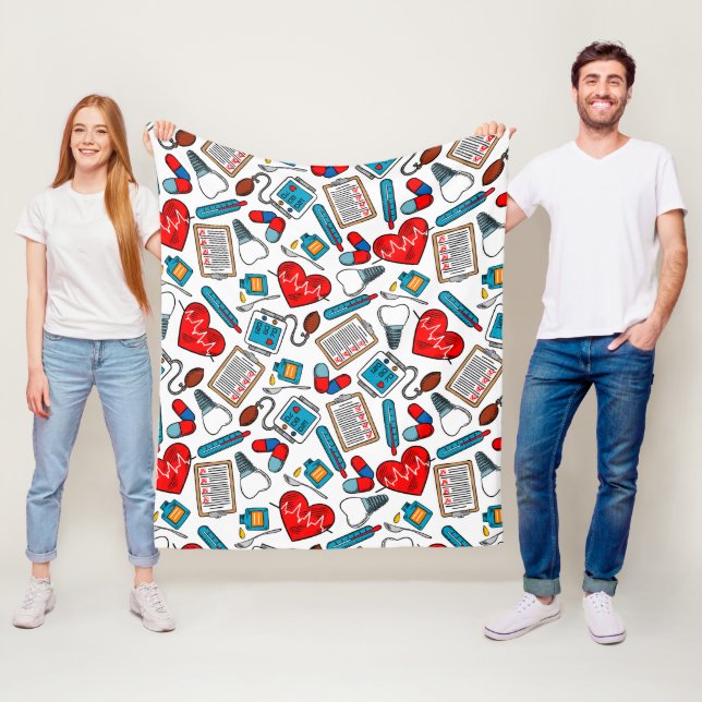 Cobertor De Velo Enfermeiro Médico Enfermeiro Bonito Tema Mista  (In Situ)