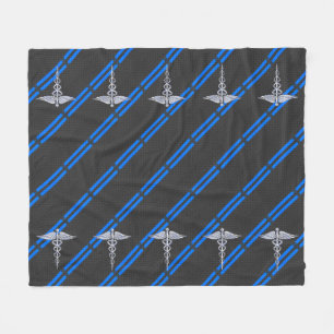 Cobertor De Velo Enfermeiro Registrado RN Silver Caduceus