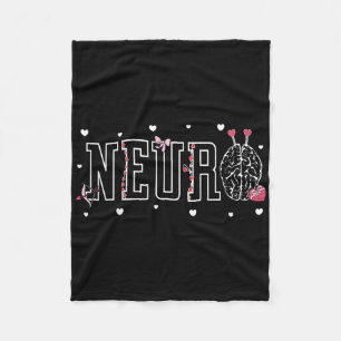 Cobertor De Velo Enfermeiros Neuro Cérebro Candy Coração Neurociênc