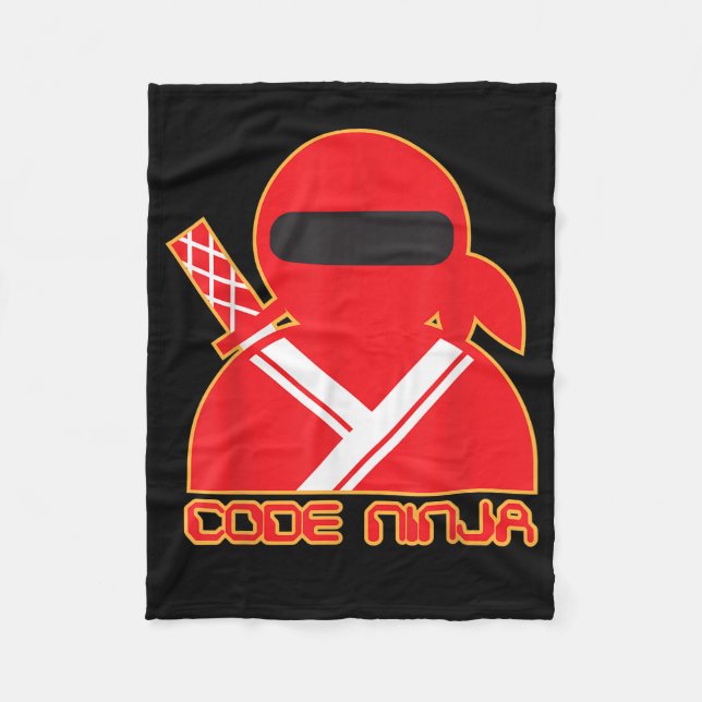 Cobertor De Velo Engenheiro de Codificação de Computadores Ninja -  (Frente)
