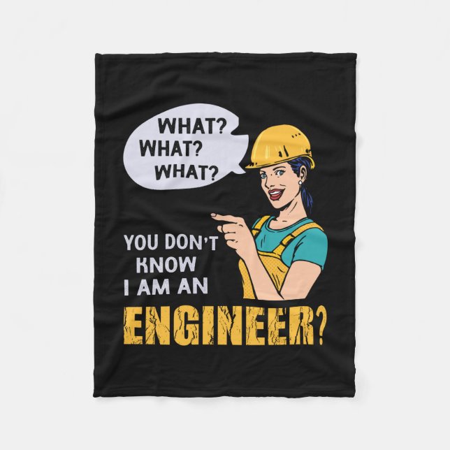 Cobertor De Velo Engenheiro Eu Sou Um Engenheiro (Frente)