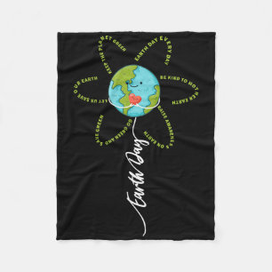 Cobertor De Velo Engraçada Flor Dia da Terra Meninas Todos Os Dias