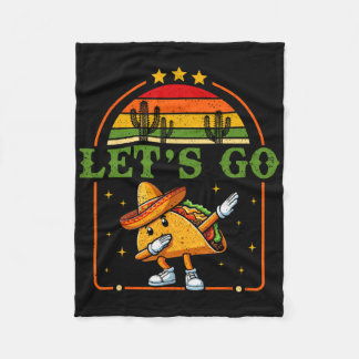 Cobertor De Velo Engraçado 4 De Julho Patriótico Dabbing Taco Meme 