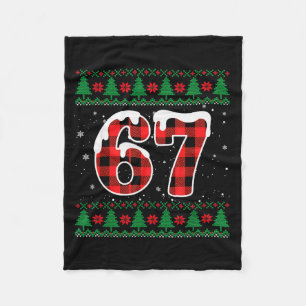 Cobertor De Velo Engraçado 67 Seis Sete Meme Brainrot Cringe Natal
