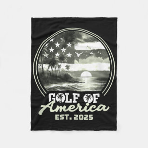 Cobertor De Velo Engraçado América Americana Shirt Golfo Dos Eua Am