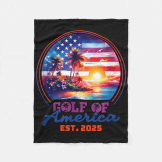 Cobertor De Velo Engraçado América Americana Shirt Golfo Dos Eua Am