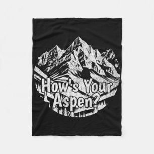 Cobertor De Velo Engraçado Aspen Colorado Esqui Esquiando Montanhas