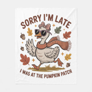 Cobertor De Velo Engraçado Autumn Goose