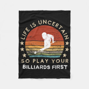 Cobertor De Velo Engraçado Billiards Slogan Tee - Abraça o Certeza