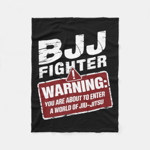 Cobertor De Velo Engraçado BJJ Jiu Jitsu Brasileiro Lutador de BJJ