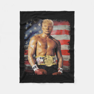 Cobertor De Velo Engraçado Boxer Trump Trump Rocky Meme