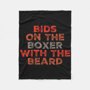 Cobertor De Velo Engraçado Boxing Enuncia Bids No Boxer Com