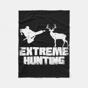 Cobertor De Velo Engraçado Caça Extreme Deer Karate Karate Martial