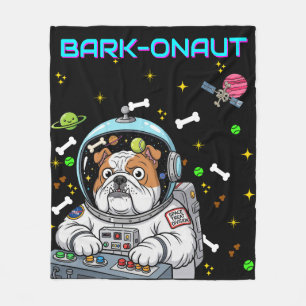 Cobertor De Velo Engraçado Cachorro Espacial "Barkonaut" Amêijoa Ga