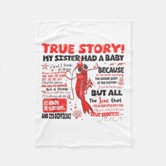 Cobertor De Velo Engraçado Camarão História Verdadeira Minha Irmã T